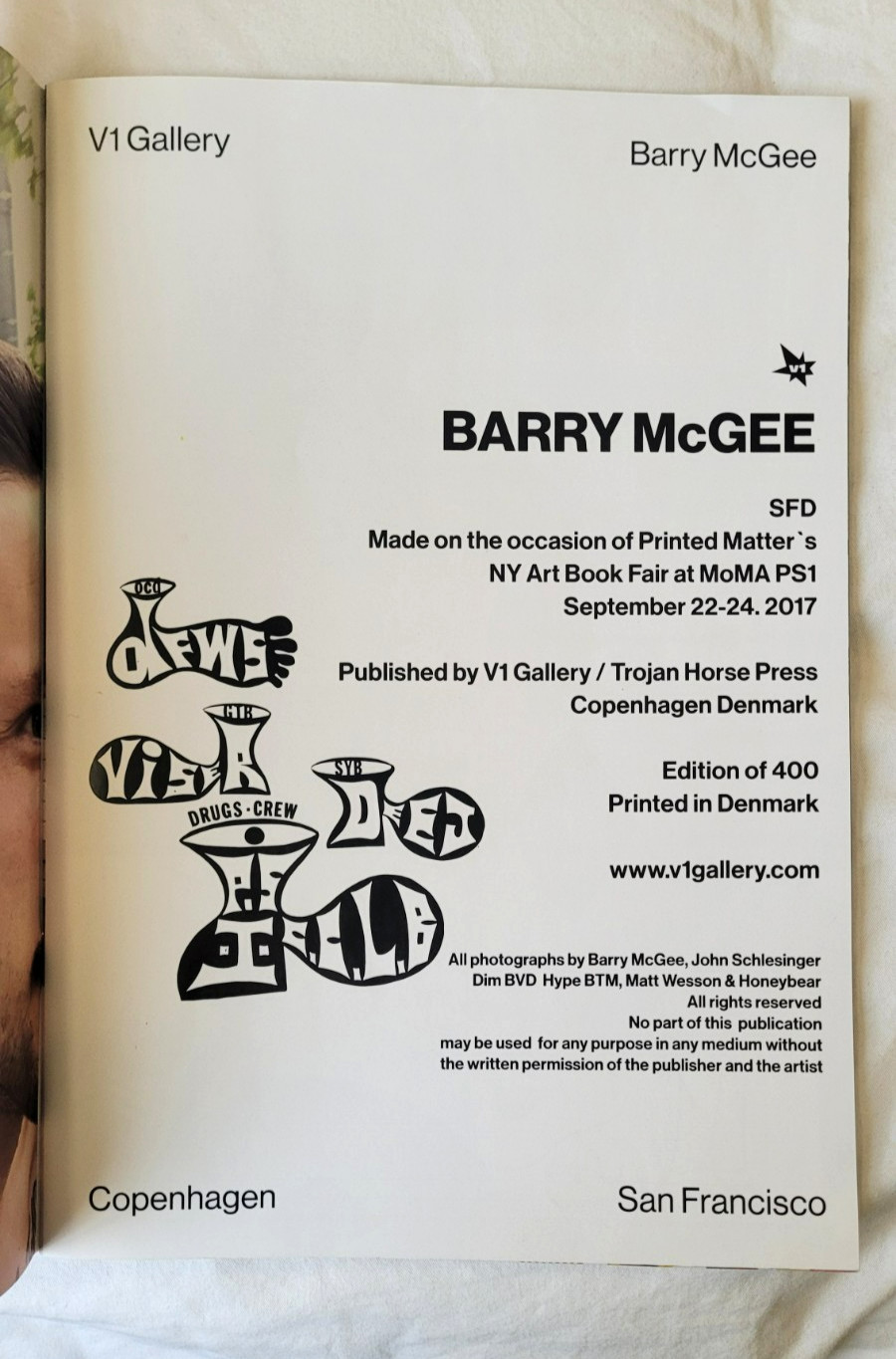 Barry Mcgee SFD Zine Beyond The Streets V1 Gallery 2017 with Stickers OOP