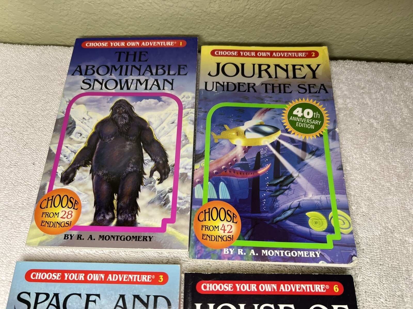Choose Your Own Adventure Book Lot 1 2 3 8 R.A. Montgomery