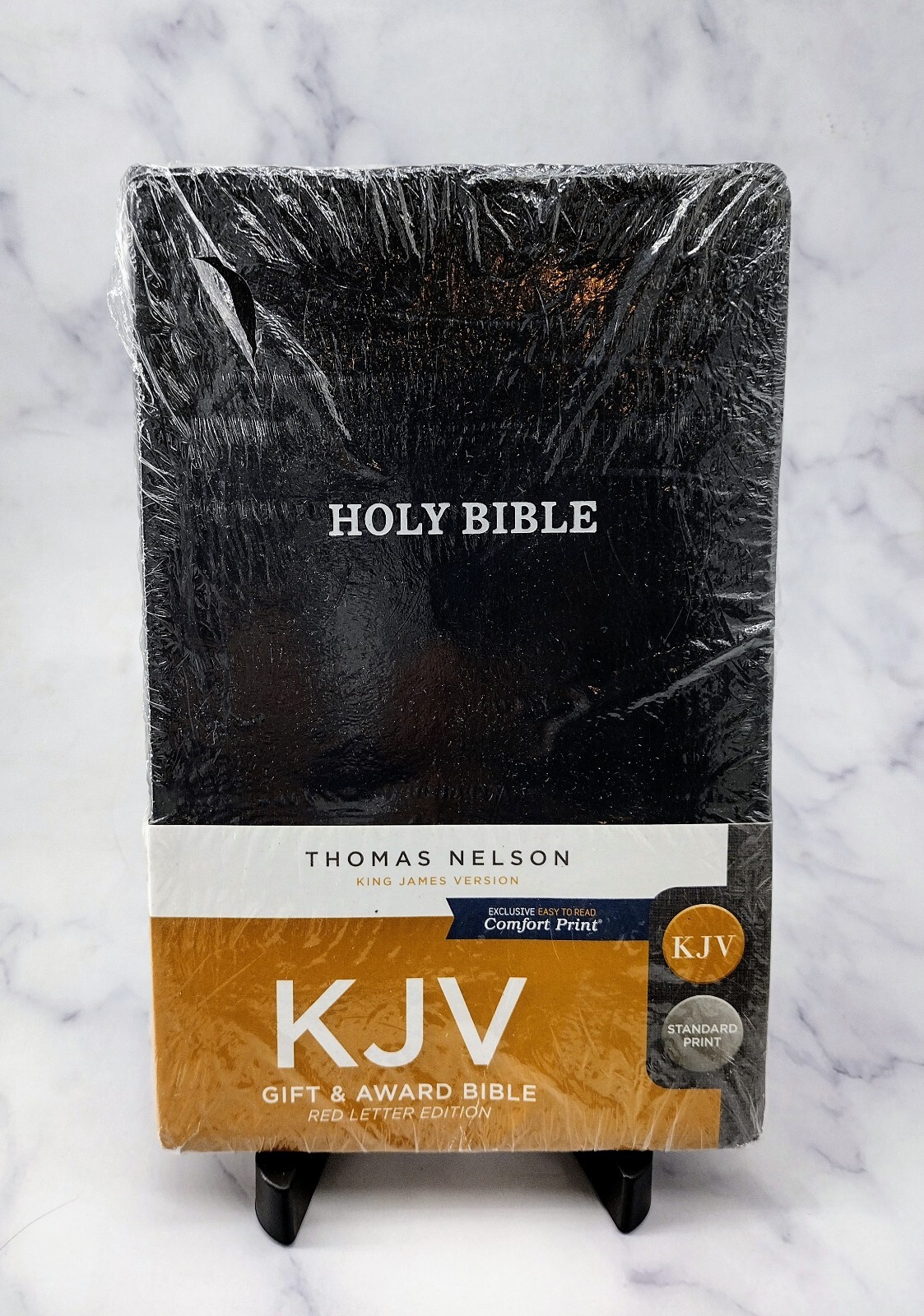 KJV Gift and Award Bible Red Letter Edition [Black] by Zondervan (2017,…