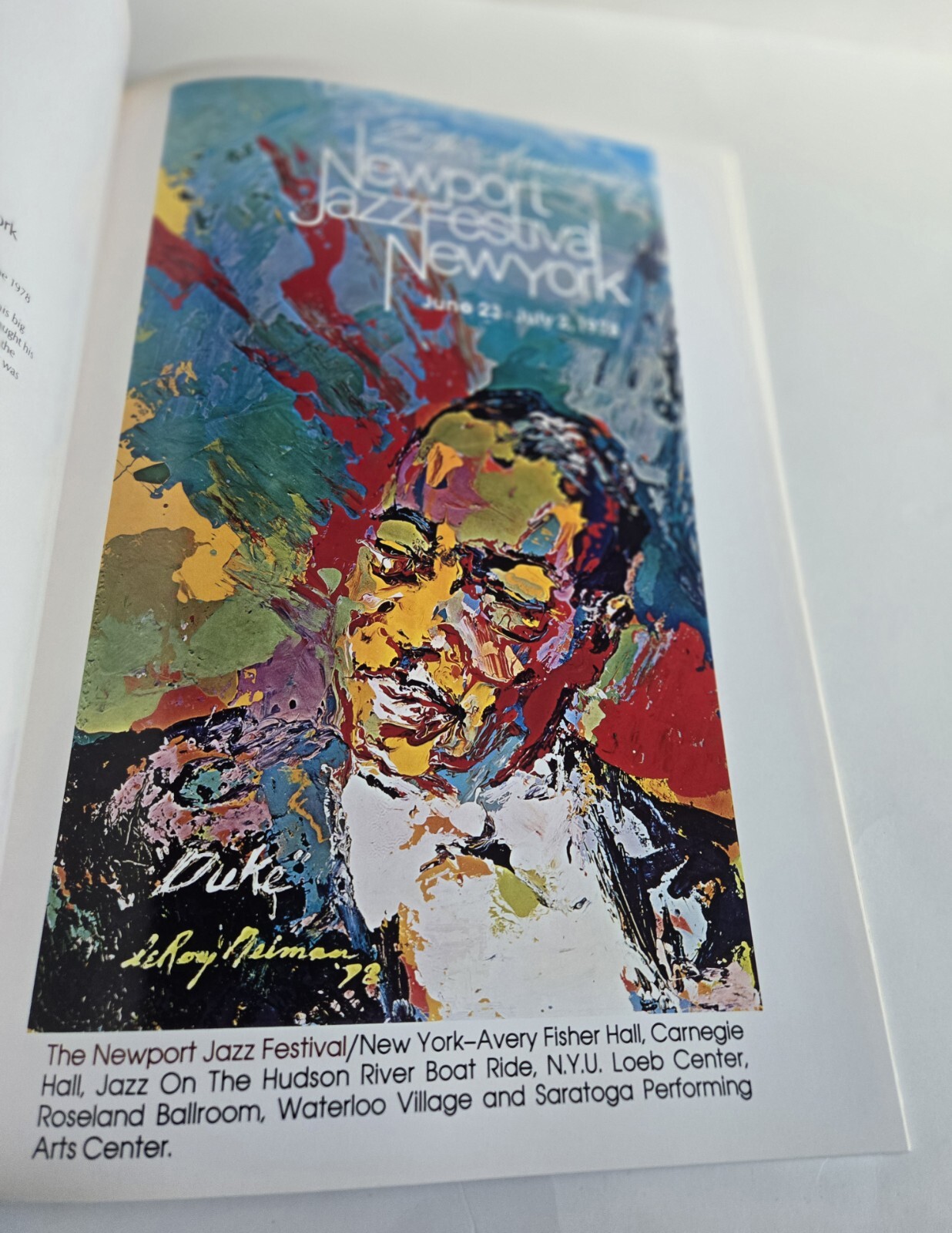 1980 HAND SIGNED 72/500 LeROY NEIMAN AMERICAN (1921-2012) EVENTS POSTERS BOOK