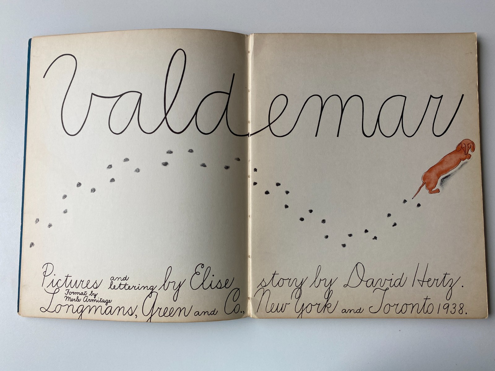 VALDEMAR~Elise~DAVID HERTZ~1938 HC~Dachshund in Vienna~AMERICAN SEALYHAMS~