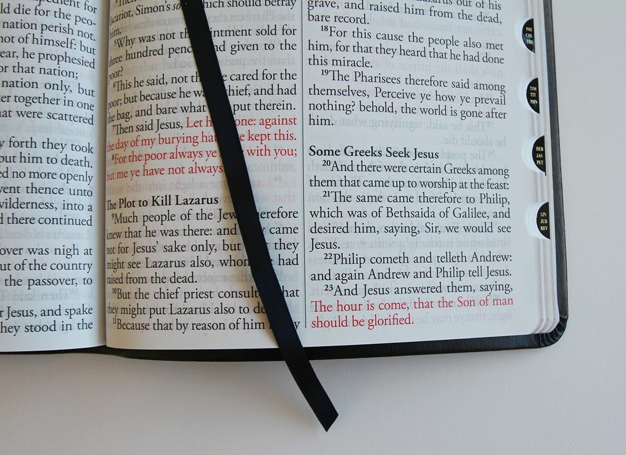 Thinline KJV Holy Bible with Giant Print and Convenient Thumb Index, 1408 Pages