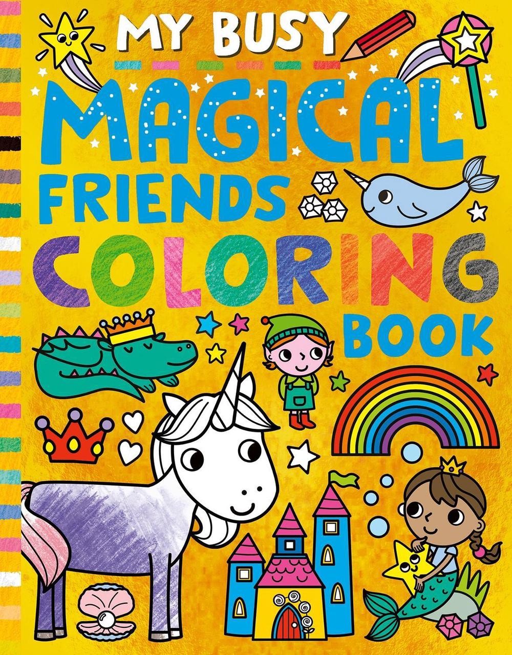 My Busy Magical Friends Coloring Book by Tiger Tales (English) Paperback Book