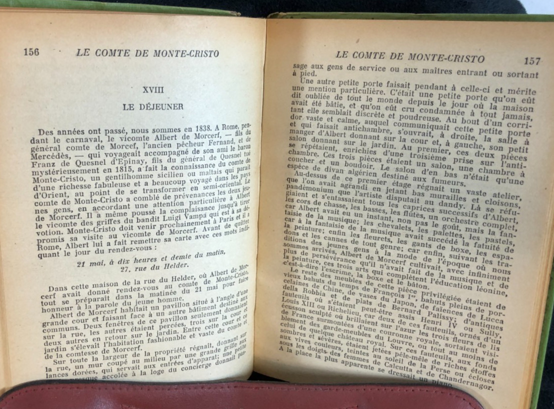 Le Comte de Monte-Cristo, 2 volumes, Dumas, 1938, E-120