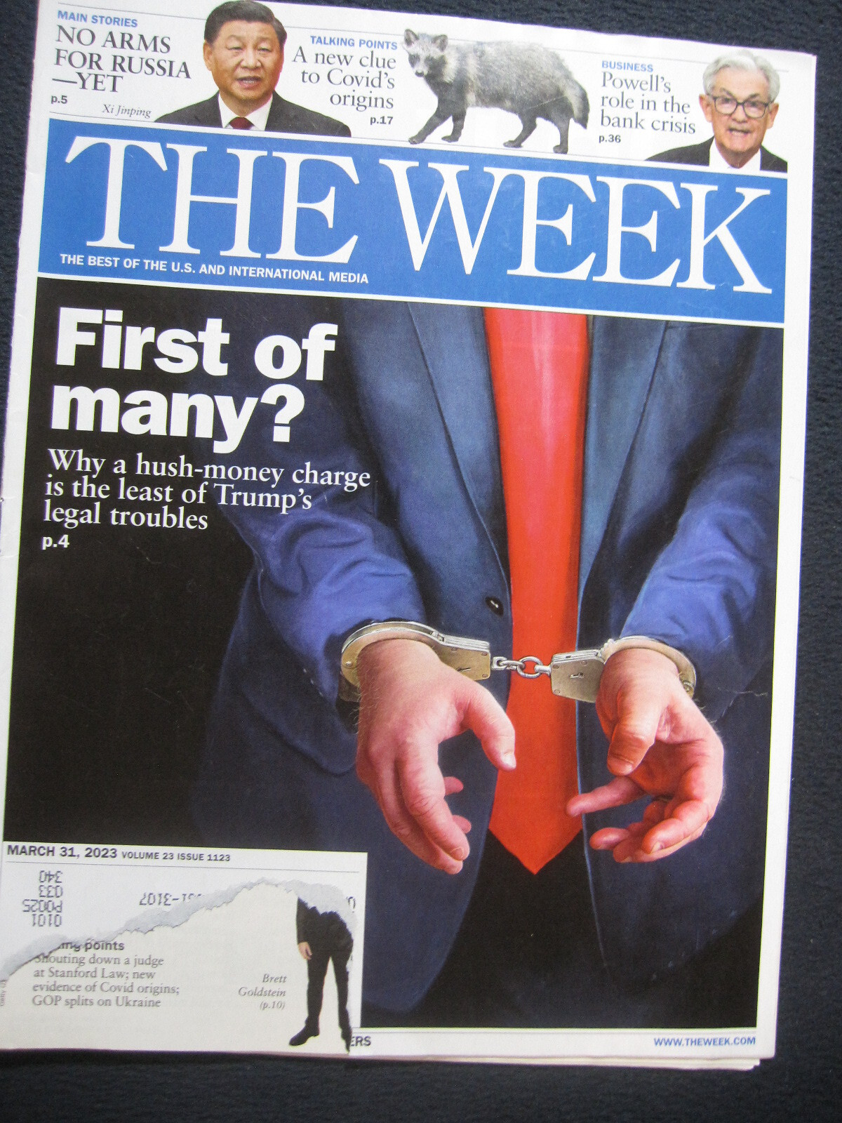The Week Magazine March 31 2023 Hush-Money Charge Donald Trump