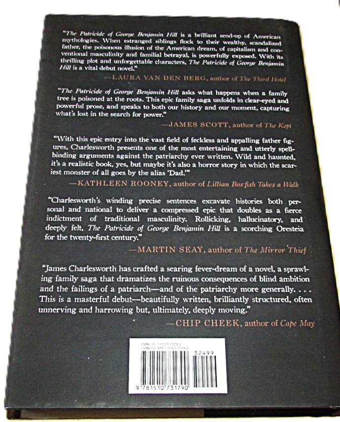 The Patricide of George Benjamin Hill James Charlesworth 1st Edition Hardcover