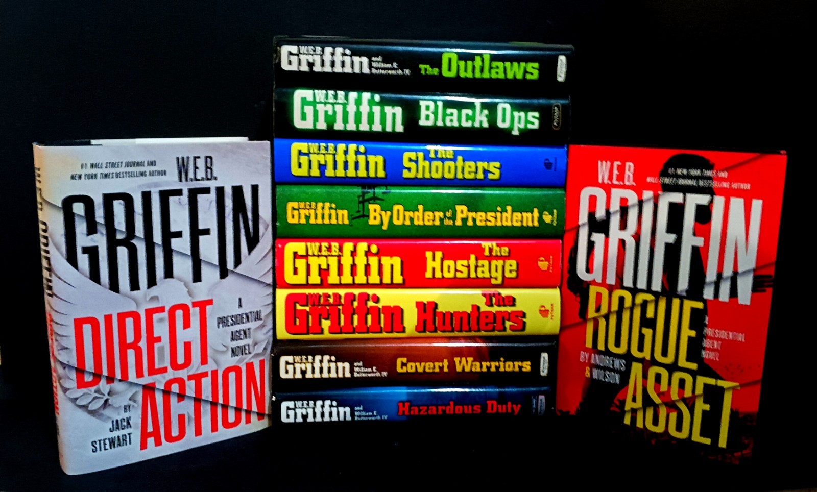PRESIDENTIAL AGENT Series by W.E.B. Griffin Plus DIRECT ACTION and ROGUE ASSET