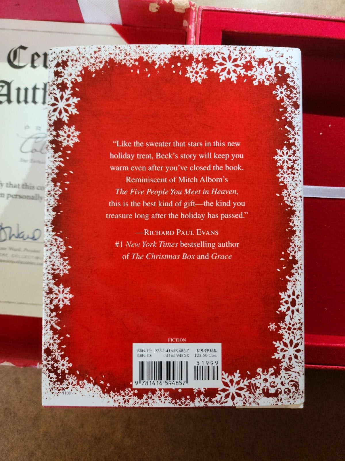 Glenn Beck – THE CHRISTMAS SWEATER – Boxed Hardcover w/DJ – SIGNED by Beck w/COA