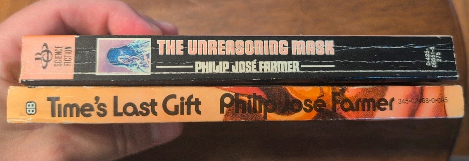 Scifi Book Lot Of 2 Time’s Last Gift + Unreason Mask by Philip Jose Farmer