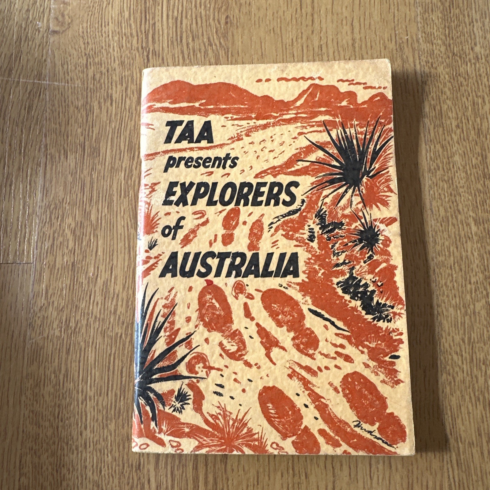 TAA Presents 54 EXPLORERS of AUSTRALIA 58 pages Trans Australia Airlines 1955