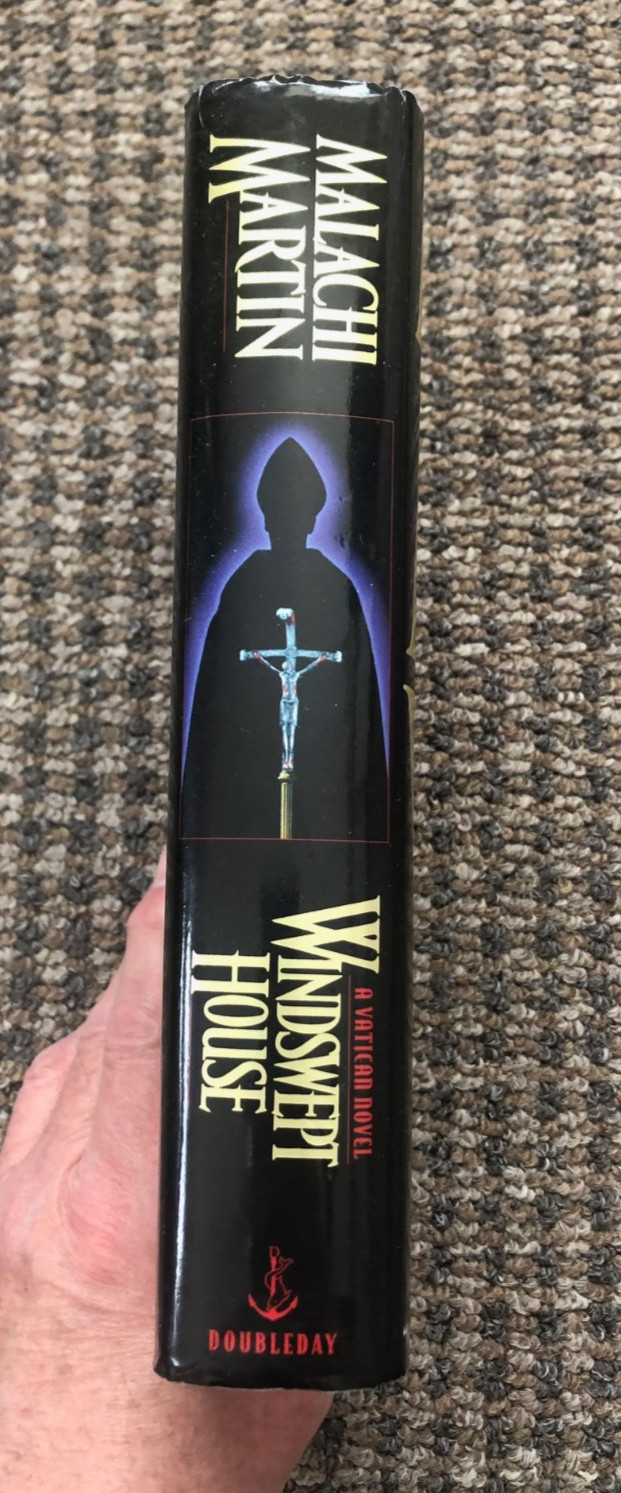 SIGNED 1ST ED HC Malachi Martin’s novel of Vatican intrigue, “Windswept House”