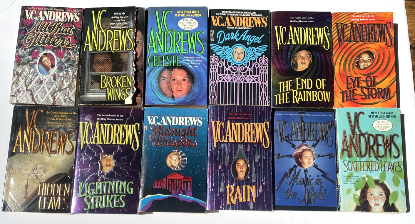 V.C. Andrews 26 Paperback Book Lot Flowers In The Attic +More Several Keyholes