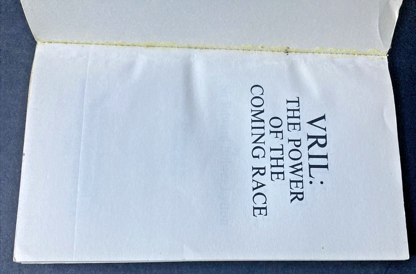 Vtg PB ’72 -VRIL The Power Of The Coming Race-Sir Bulwer Lytton-READ DESCRIPTION