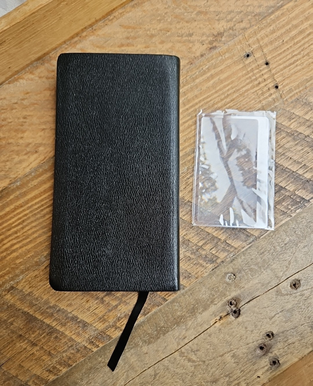 OOP HCSB UltraTrim New Testament w Psalms/Proverbs Checkbook size Bonded Leather