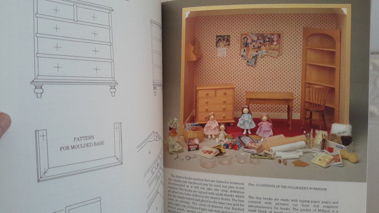 Vintage 1989 Making Miniatures In 1/12 Scale Hardcover By Dodge, Venus Pre-owned