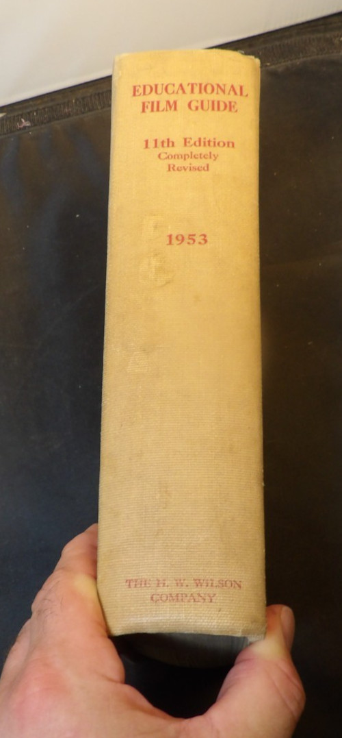 Scarce 1953 Educational Film Guide-Record of 11,000 Educational Films Archived