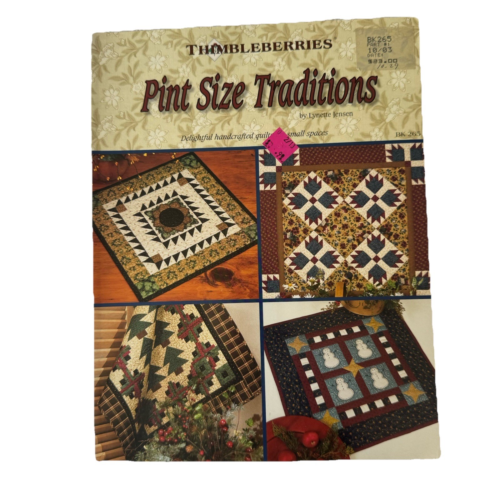 Thimbleberries Small Quilts Book Pint-Size Traditions Favorite Designs Jensen