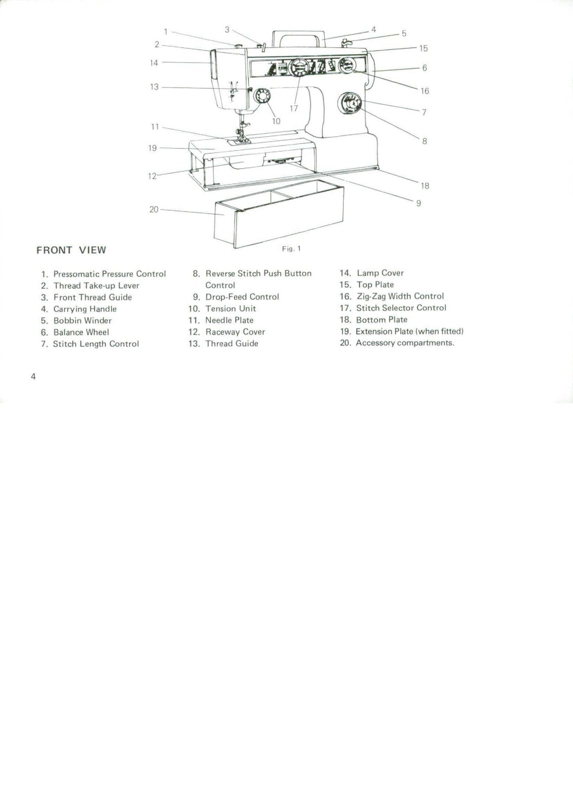ALFA 1050 Automatic Free-Arm Sewing Machine Instruction Manual – WIRE BINDING