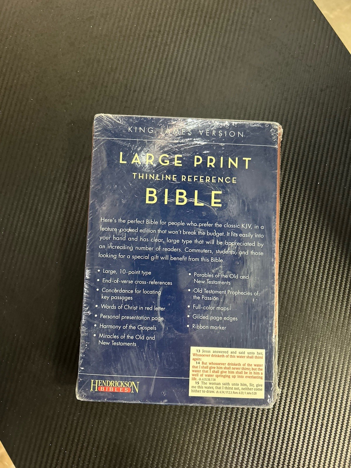 NEW King James Version Large Print Thinline Reference Bible – Hendrickson Bibles