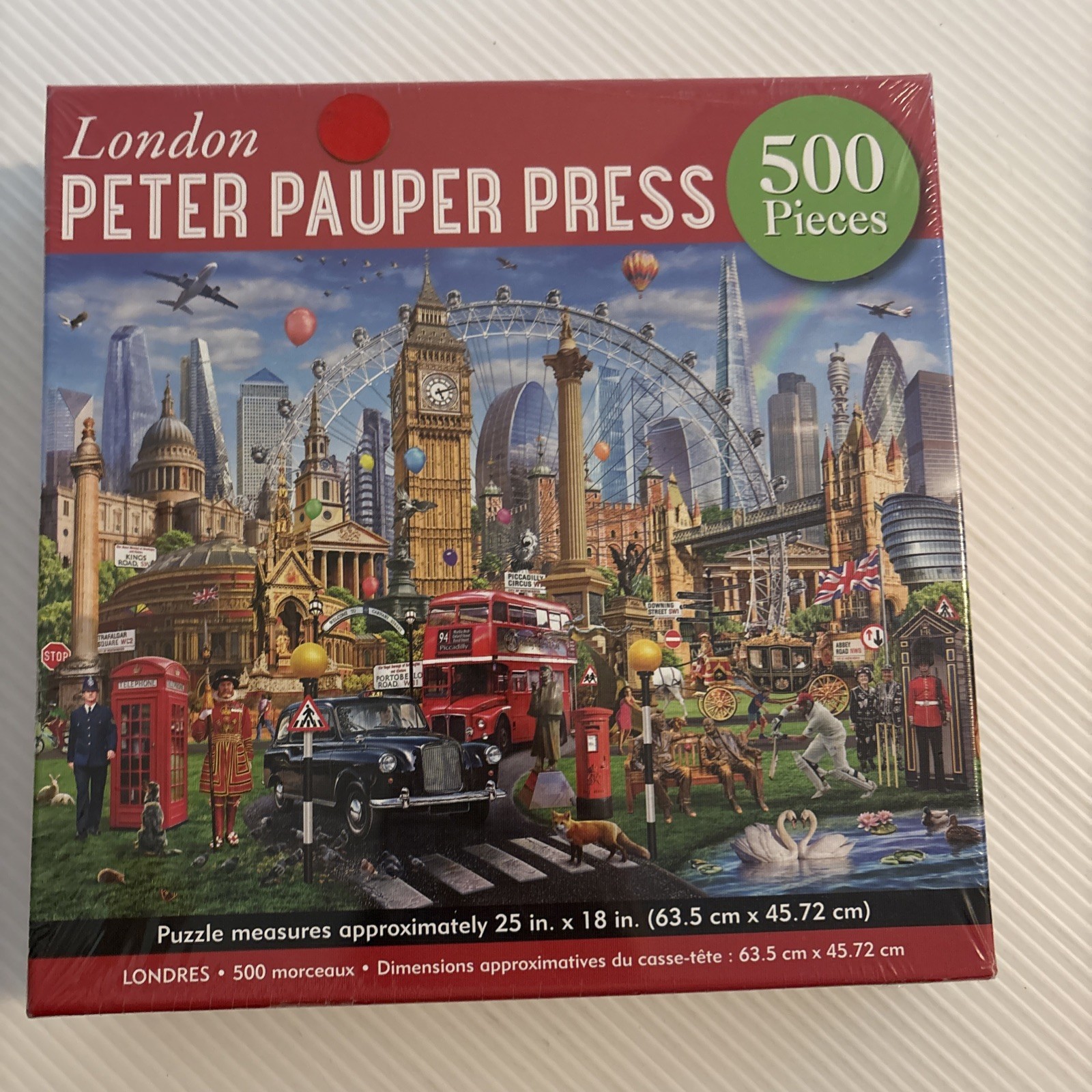 NEW SEALED London 500 Piece Jigsaw Puzzle Peter Pauper Press