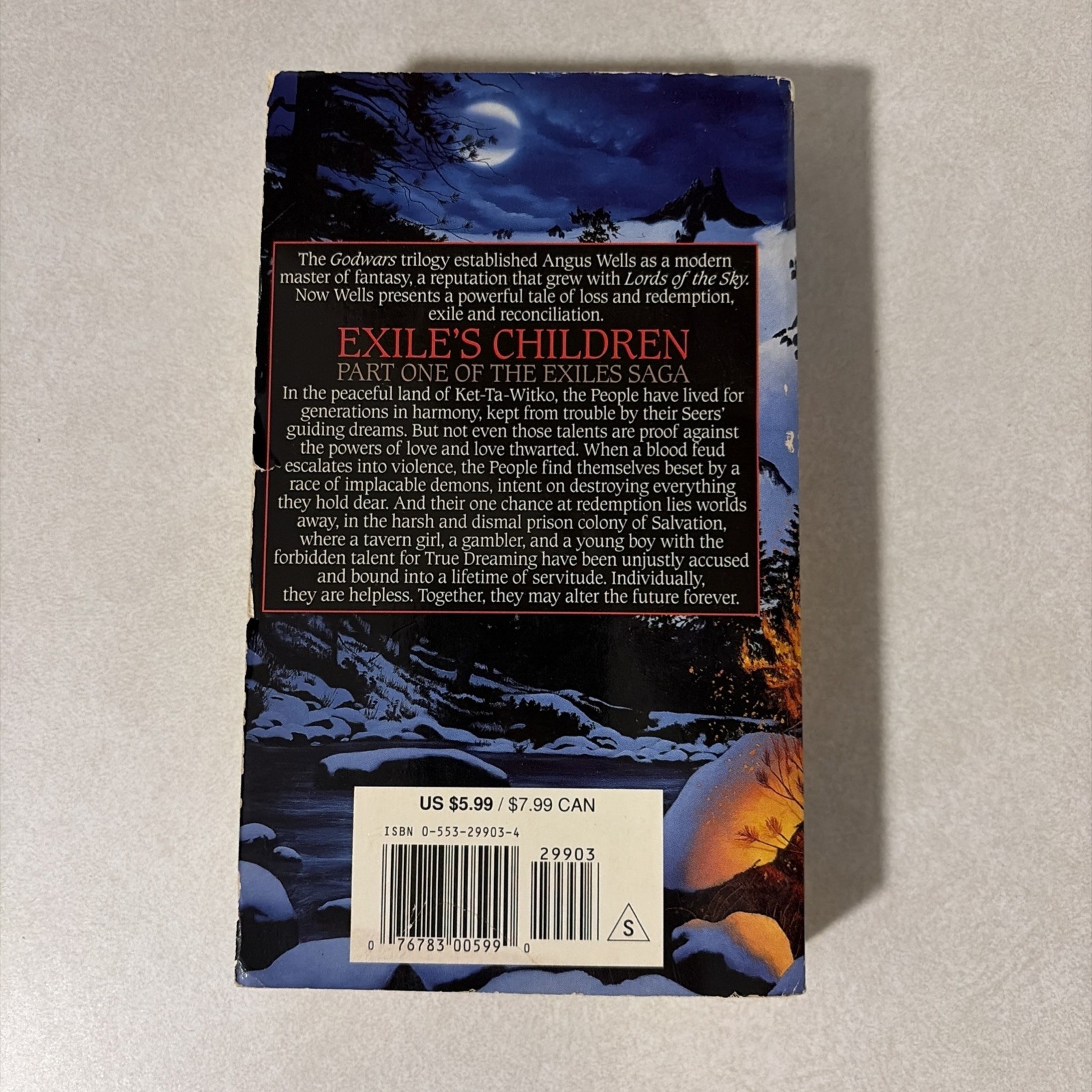 Exiles Children By Angus Wells Paperback Book Book 1 Exiles Saga VG! Pb