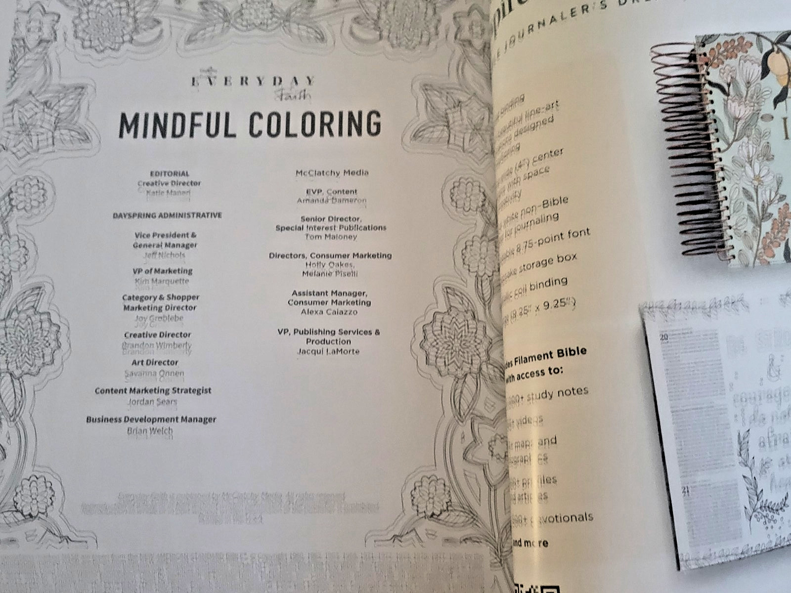 Special Edition Mindful Coloring – Everyday Faith-55 Devotions, Verses & Prayers