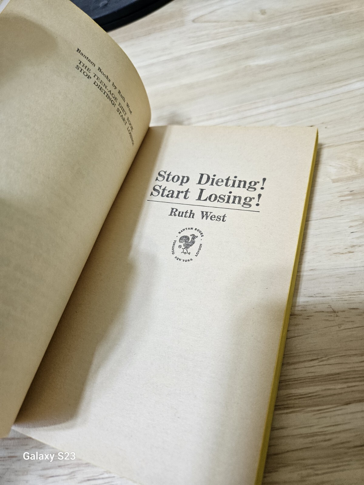 Stop Dieting! Start Losing! By Ruth West 1969 Paperback Lose 6lbs In 2 Days