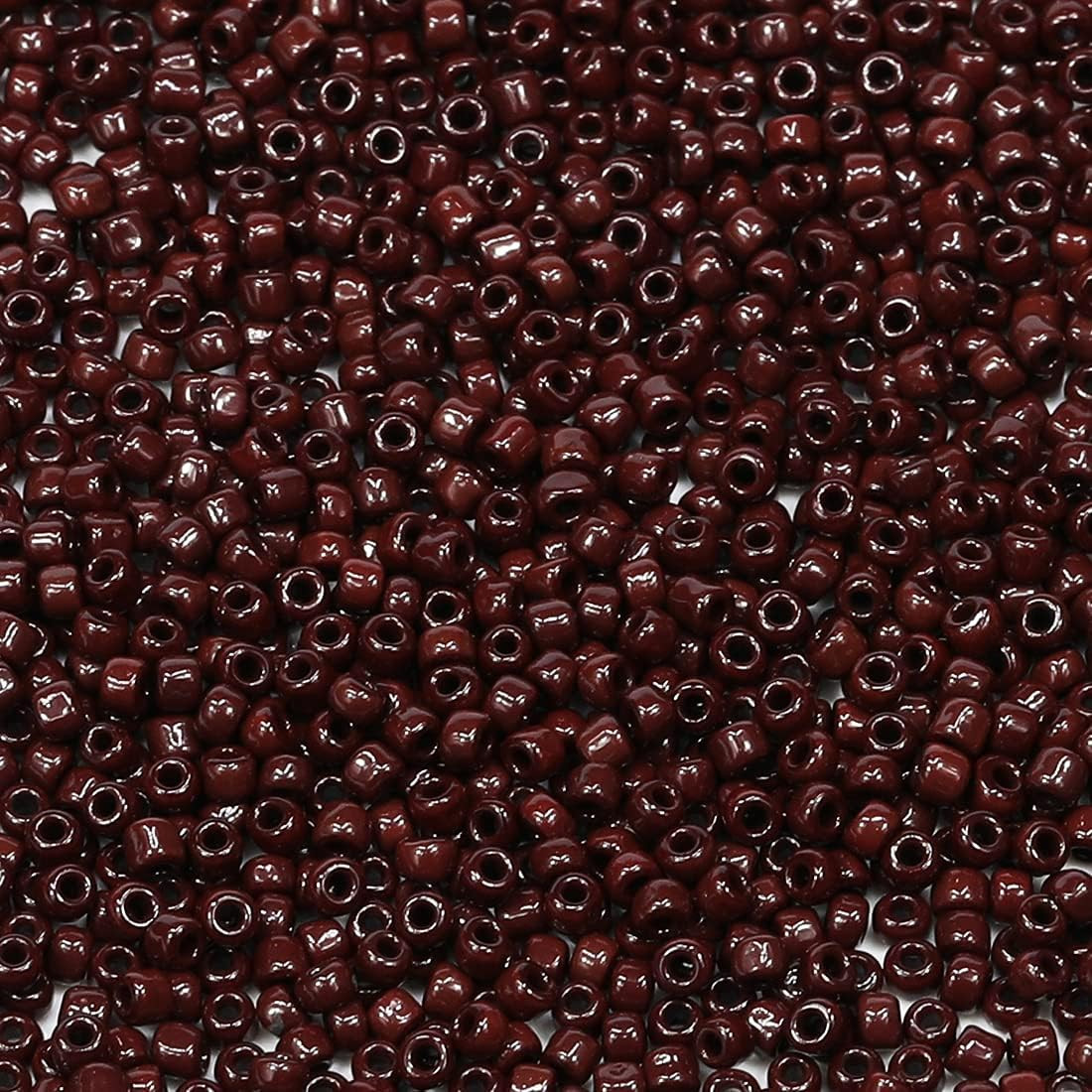Bala&Fillic Opaque Coffee Color 3Mm Seed Beads about 3600Pcs/100Grams in Bag, 8/