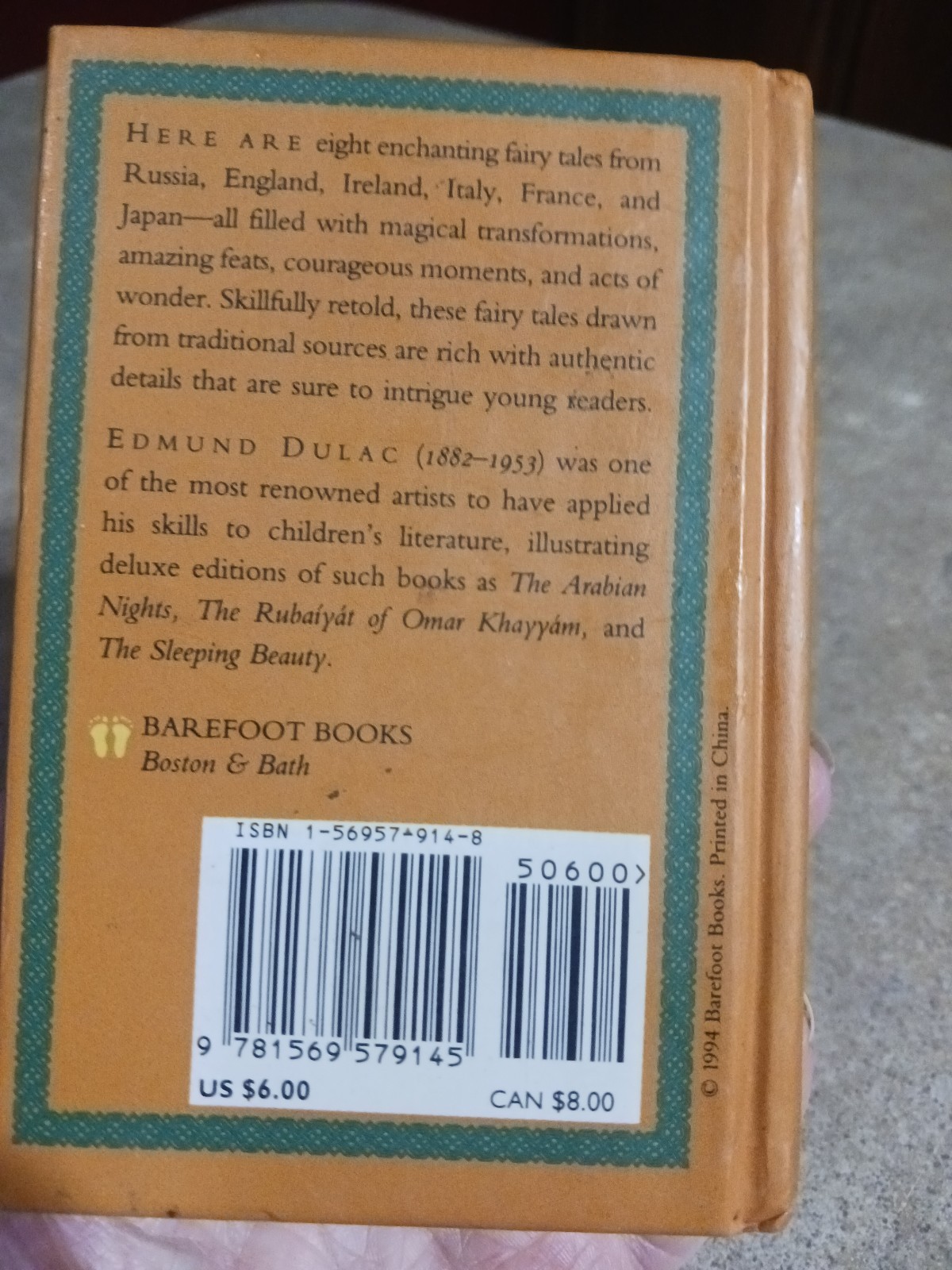 Vintage 1990’s Little Barefoot Book “Fairy Tales of the World” by Edmund Dulac