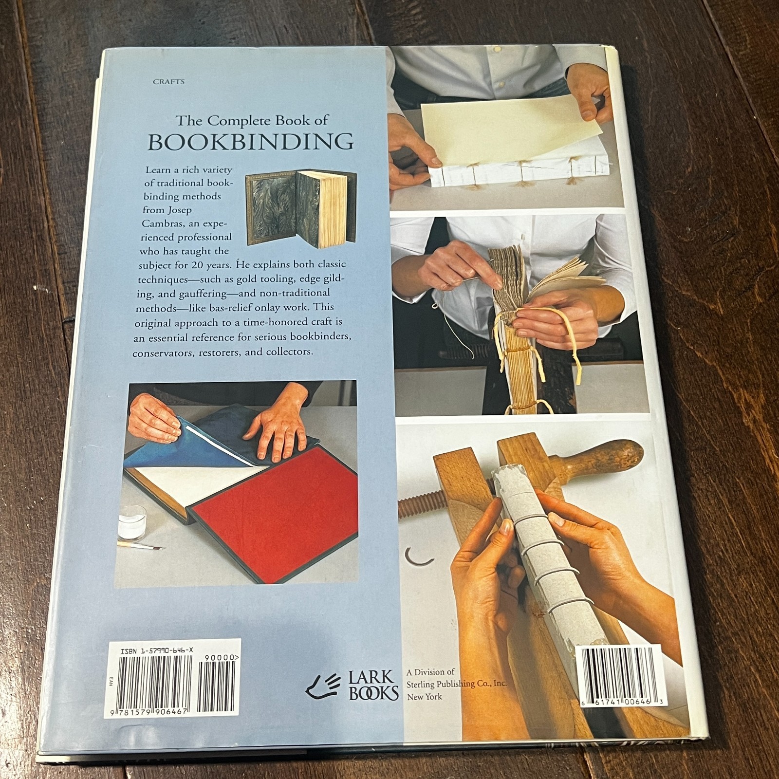 The Complete Book of Bookbinding Josep Cambras Lark Books Illustrated Guide