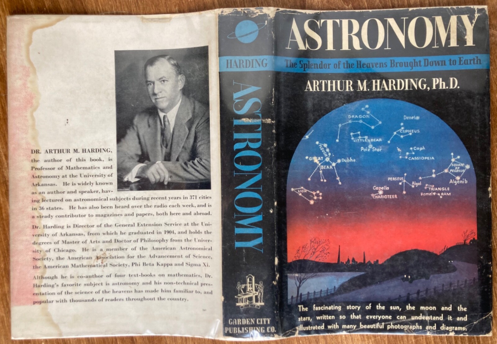 Astronomy, Arthur M. Harding 1935 Drawings by Claude H. Dyer HC/DJ