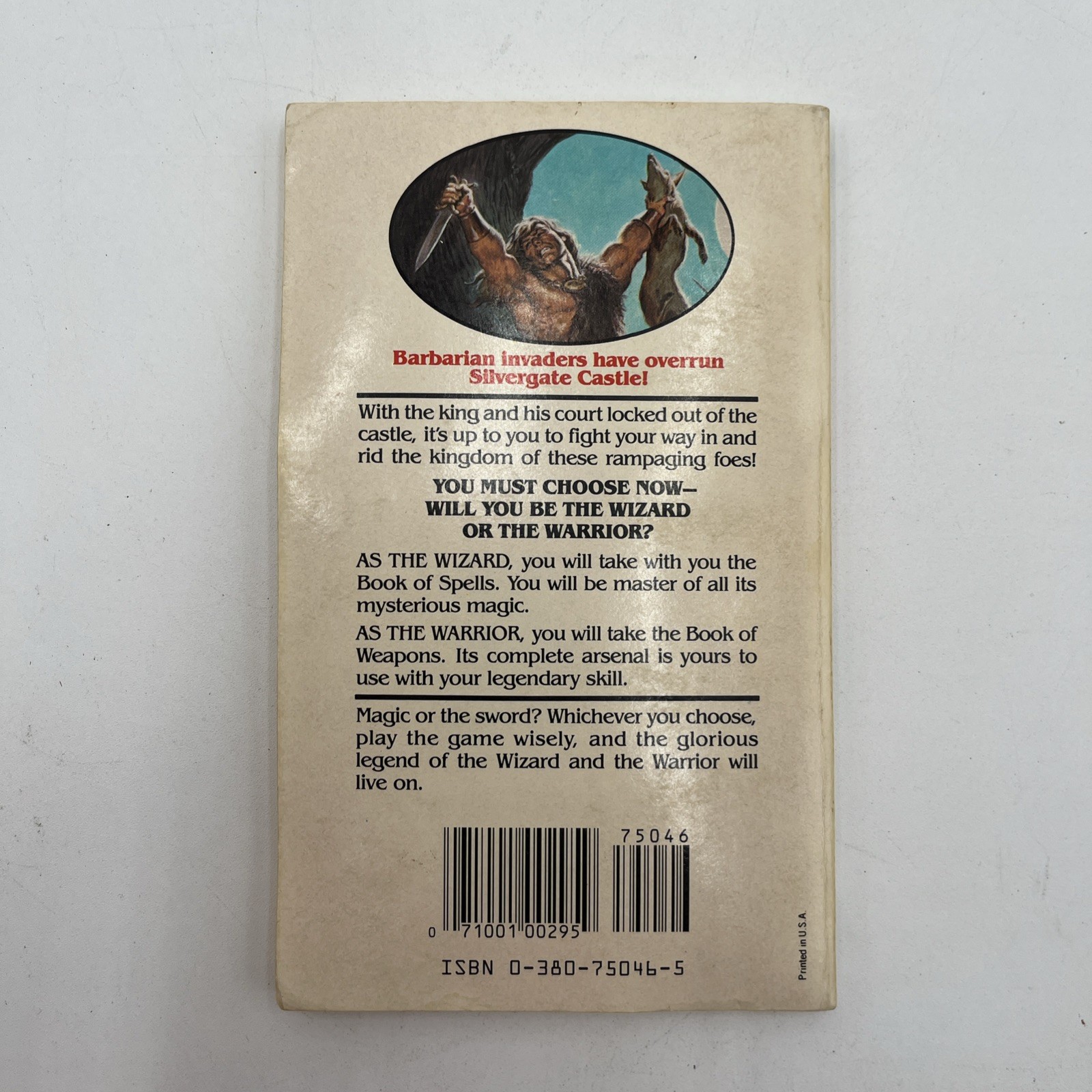 Wizards Warriors & You Book 17 Adventure Paperback Conquest Of The Barbarians