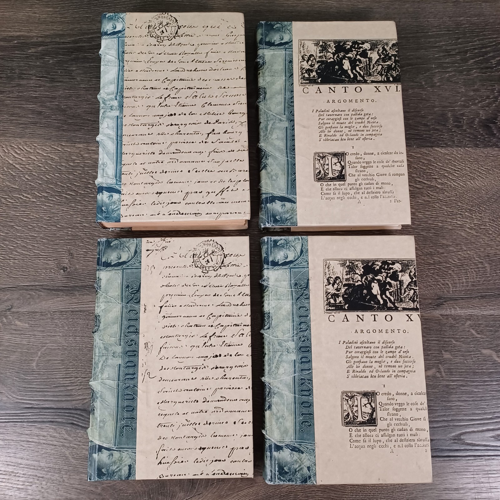 23 Custom Bound Decorative Hardcover Books Matching Library Display Set Unique