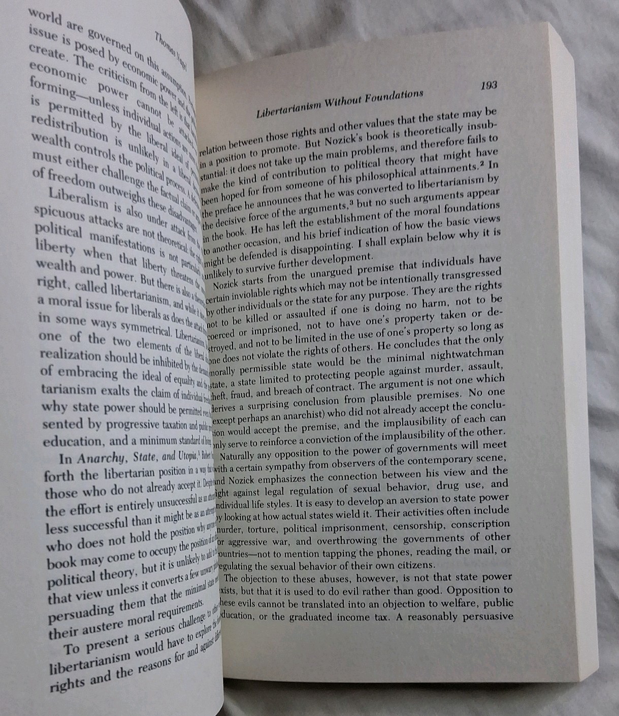 Reading Nozick: Essays on Anarchy, State & Utopia Jeffrey Paul Paperback 1981