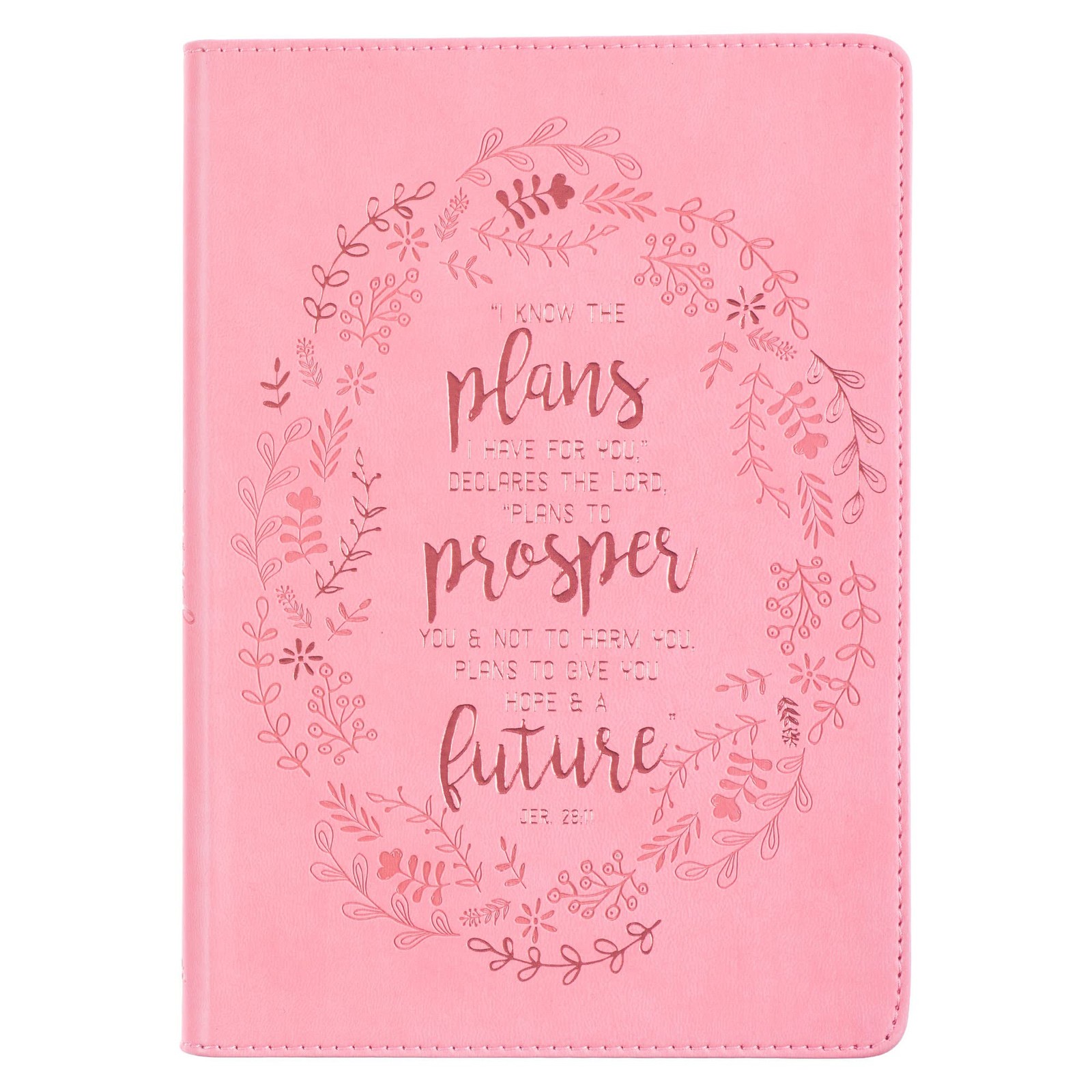 Christian Art Gifts Classic Journal I Know The Plans Jeremiah 29:11 Bible Ve…