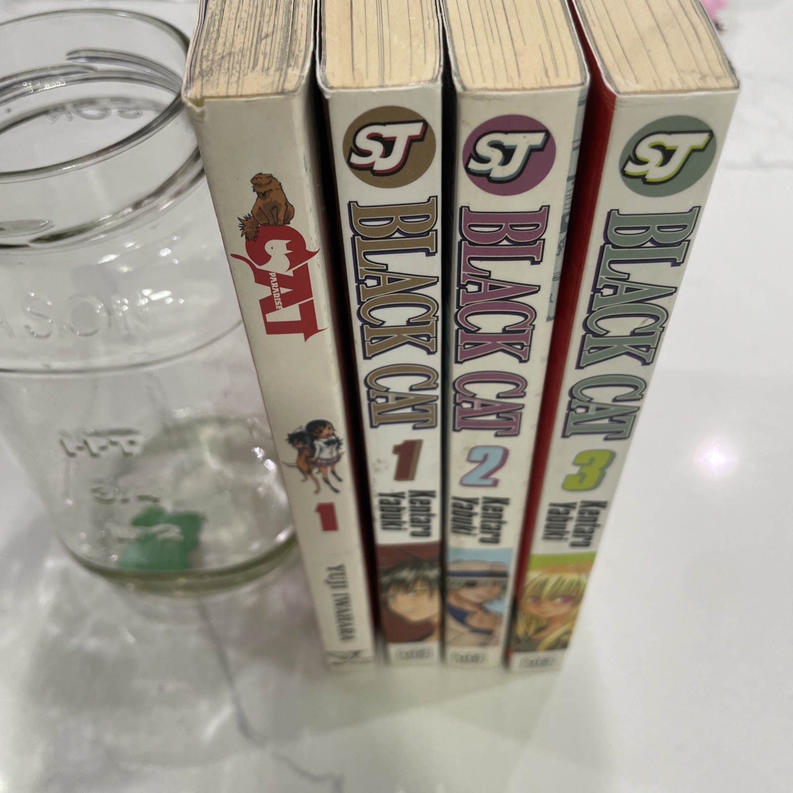 Black Cat Manga Vol 1, 2, 3 Cat Vol 1 English Kentaro Yabuki Shonen Jump Lot 4