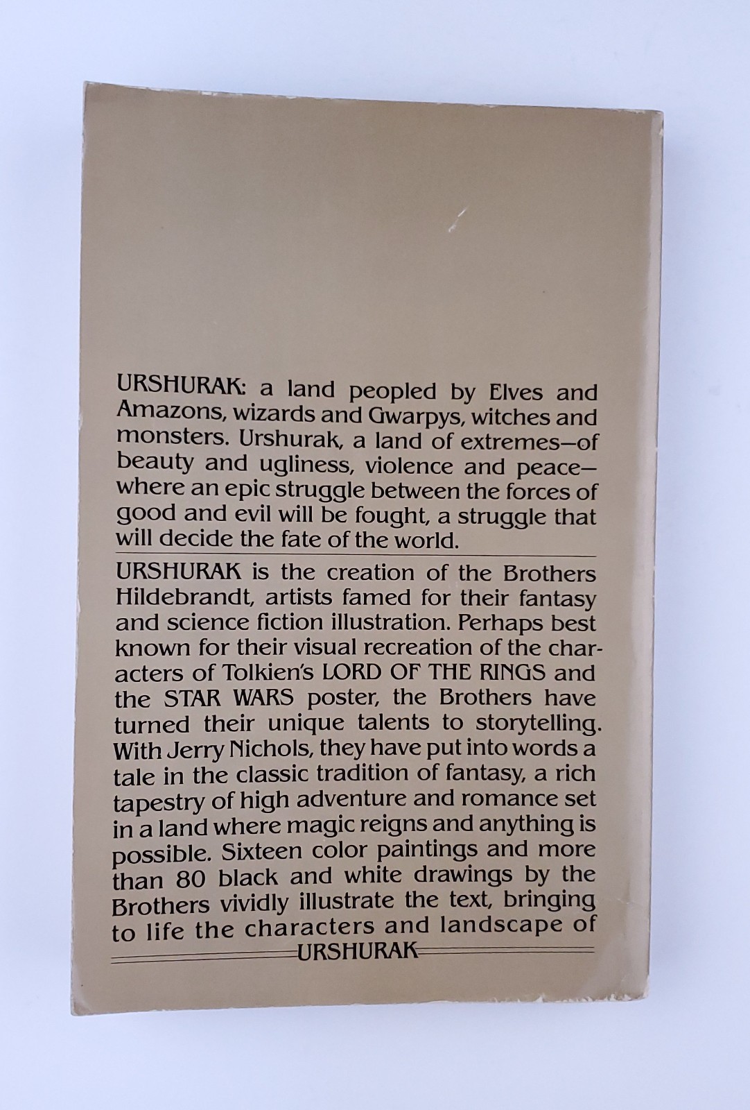 URSHURAK (A BANTAM BOOK) by Jerry Nichols, Greg Hildebrandt, Tim