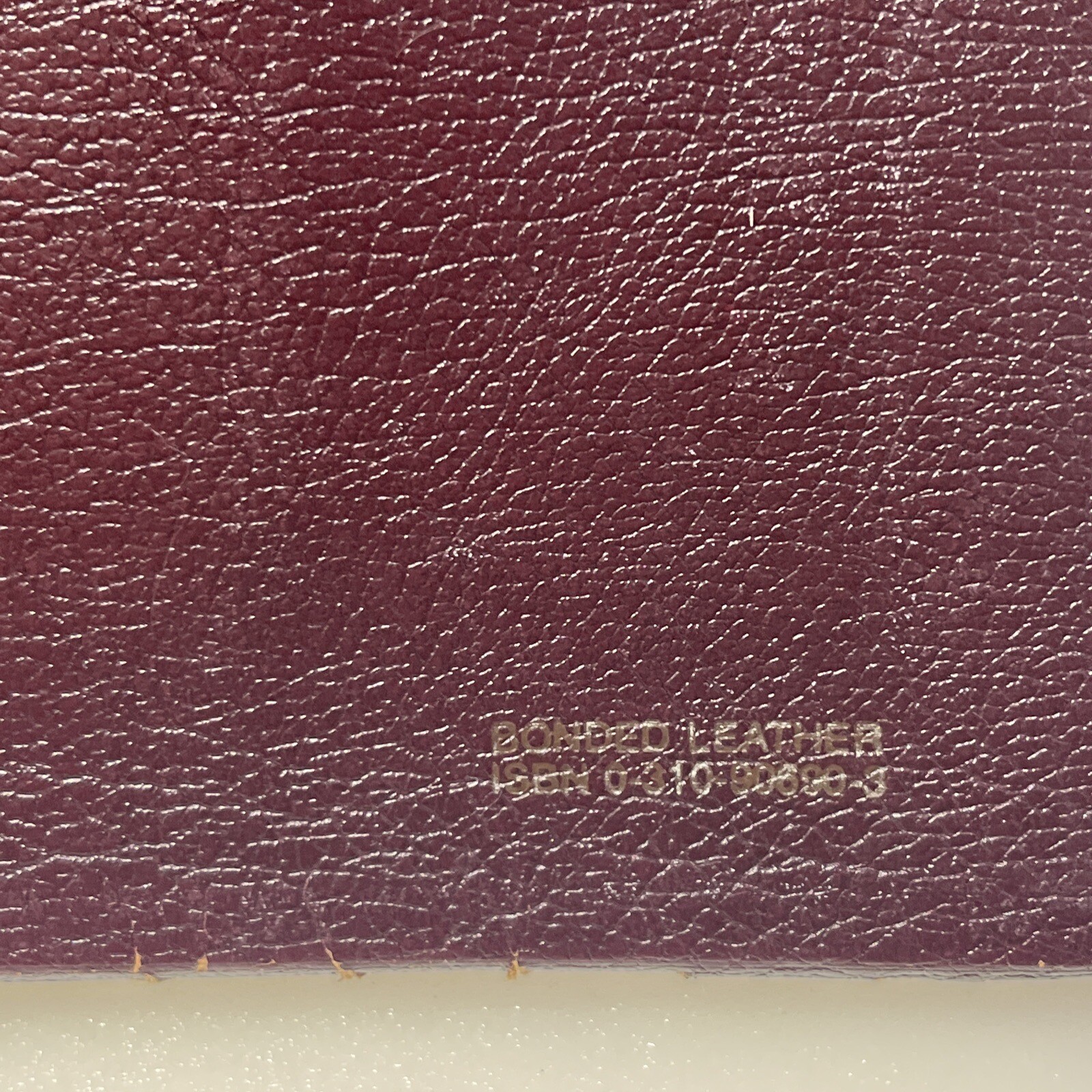 The Student Bible NIV Burgandy 1987 Zondervan Bonded Leather index