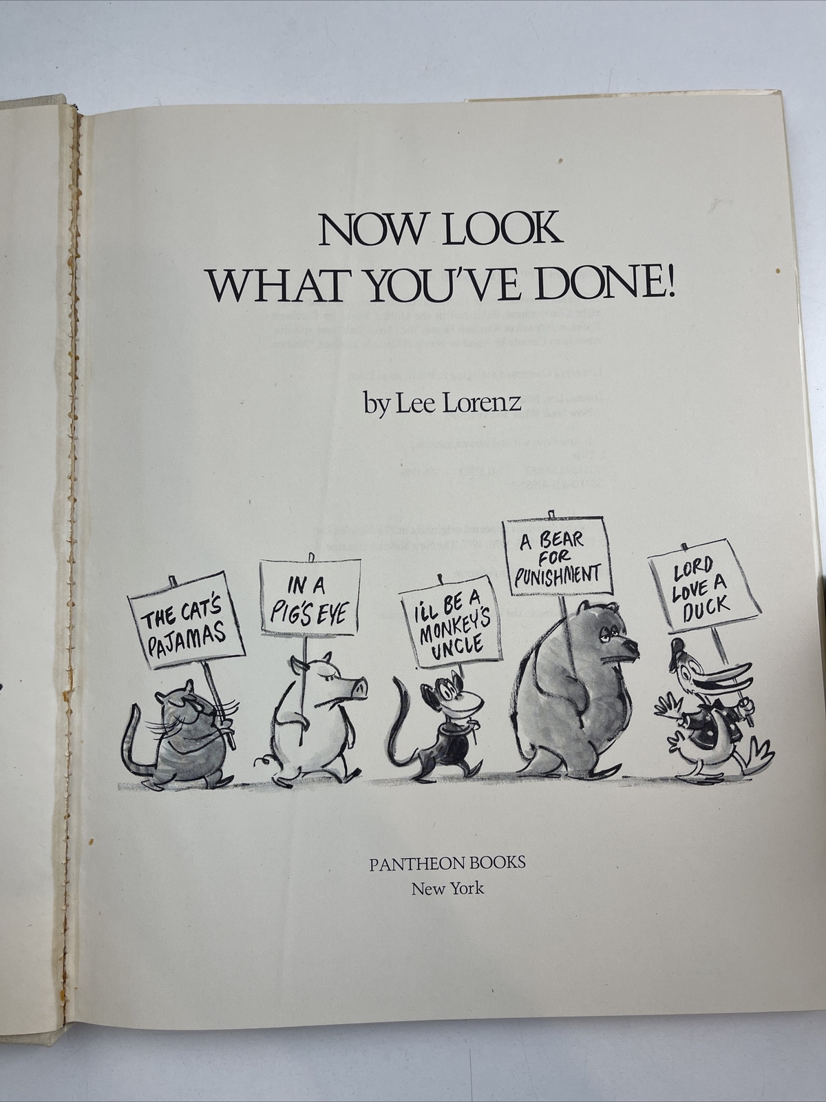 Now Look What You’ve Done! Cartoons by Lee Lorenz 1977 1st Edition HCDJ