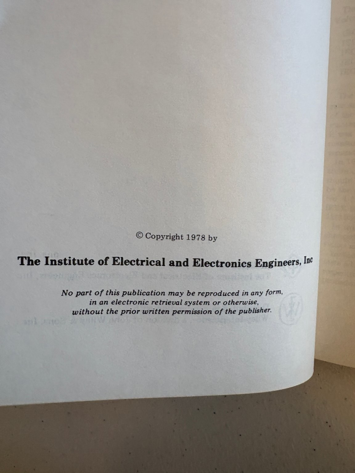 IEEE Standard Techniques for High Voltage Testing 1978 Sixth Edition Hardcover