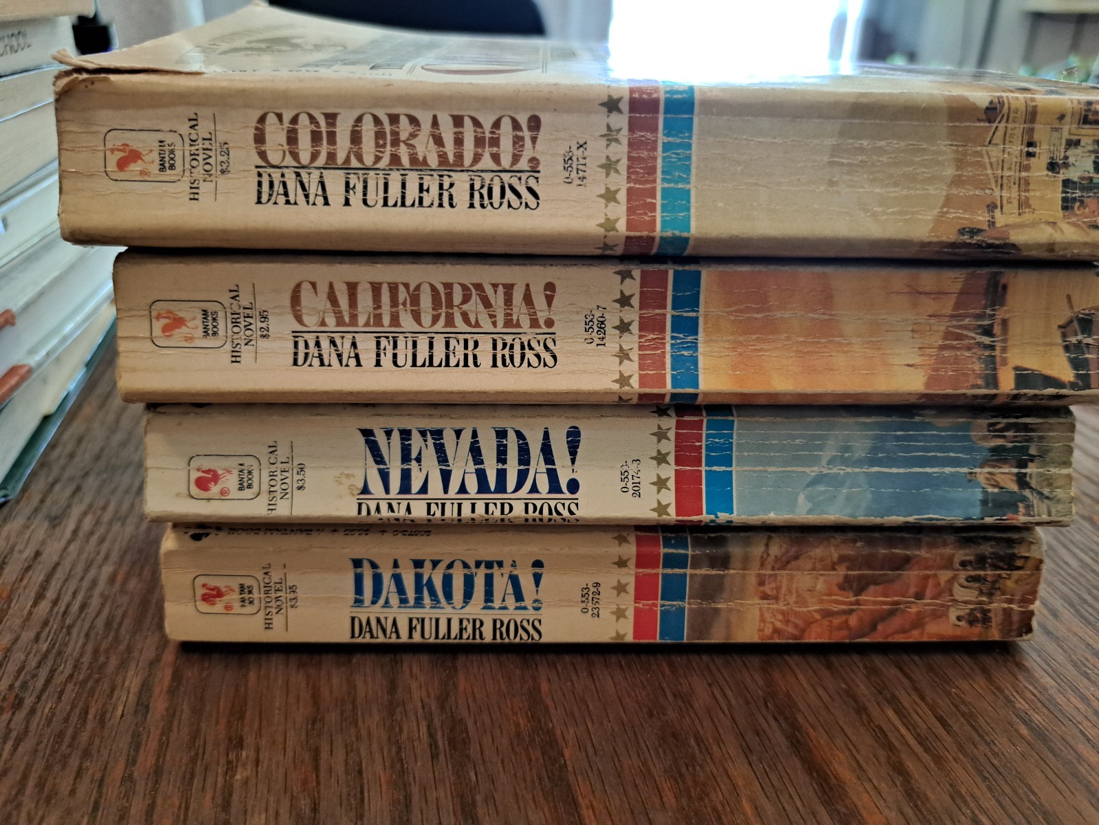 Lot 4 Dana Fuller Ross Wagons paperback books Dakota Nevada Colorado California