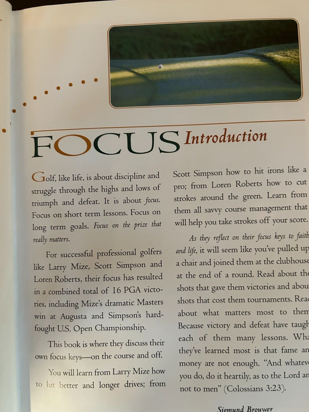 Focus – The Name of the Game with Sigmund Brouwer