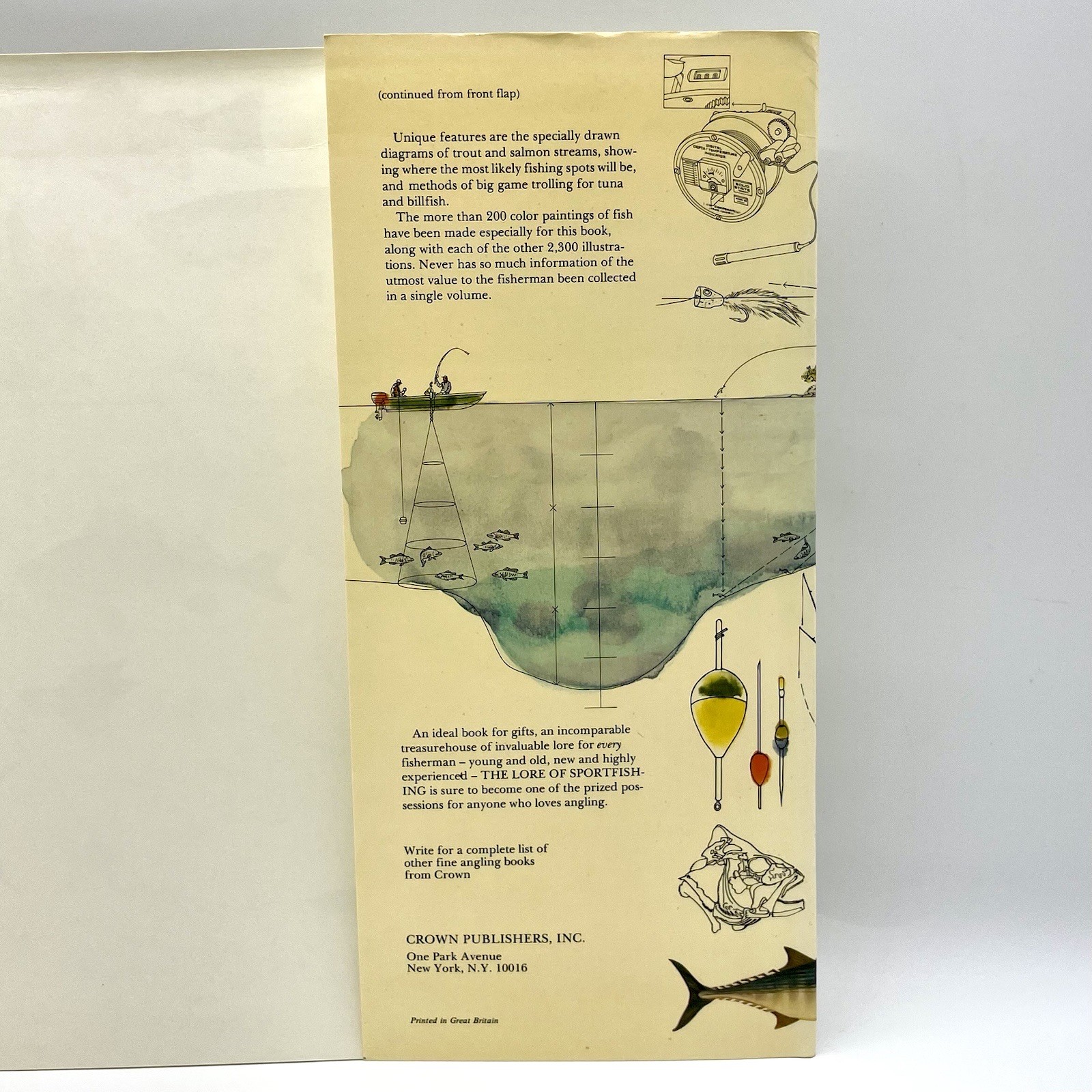 ‘The Lore of Sportfishing’ by Tre Tryckare, E. Cagner; 1976 First U.S. Edition