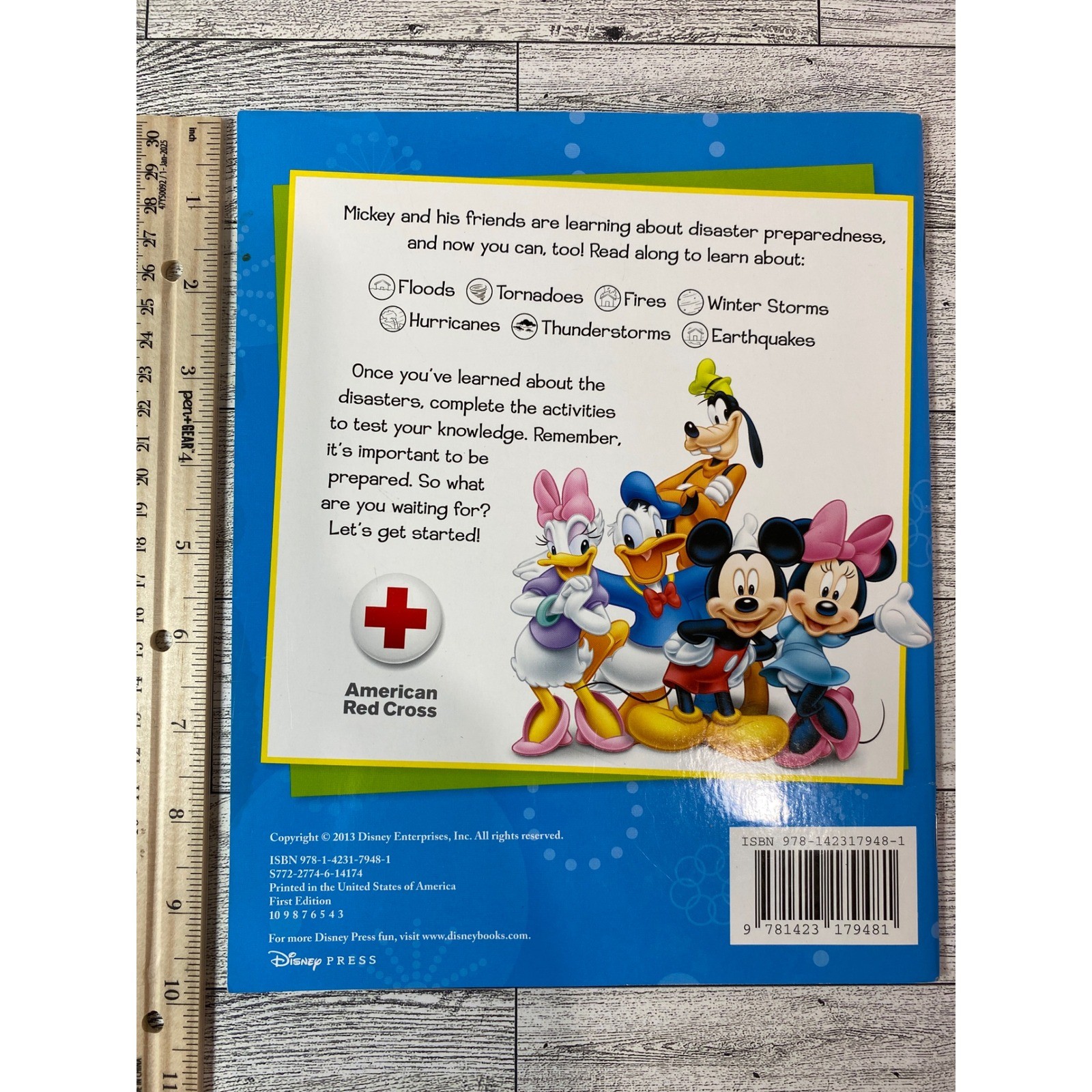 Mickey & Friends Disaster Preparedness Activity Book 2013 Softcover Disney Press