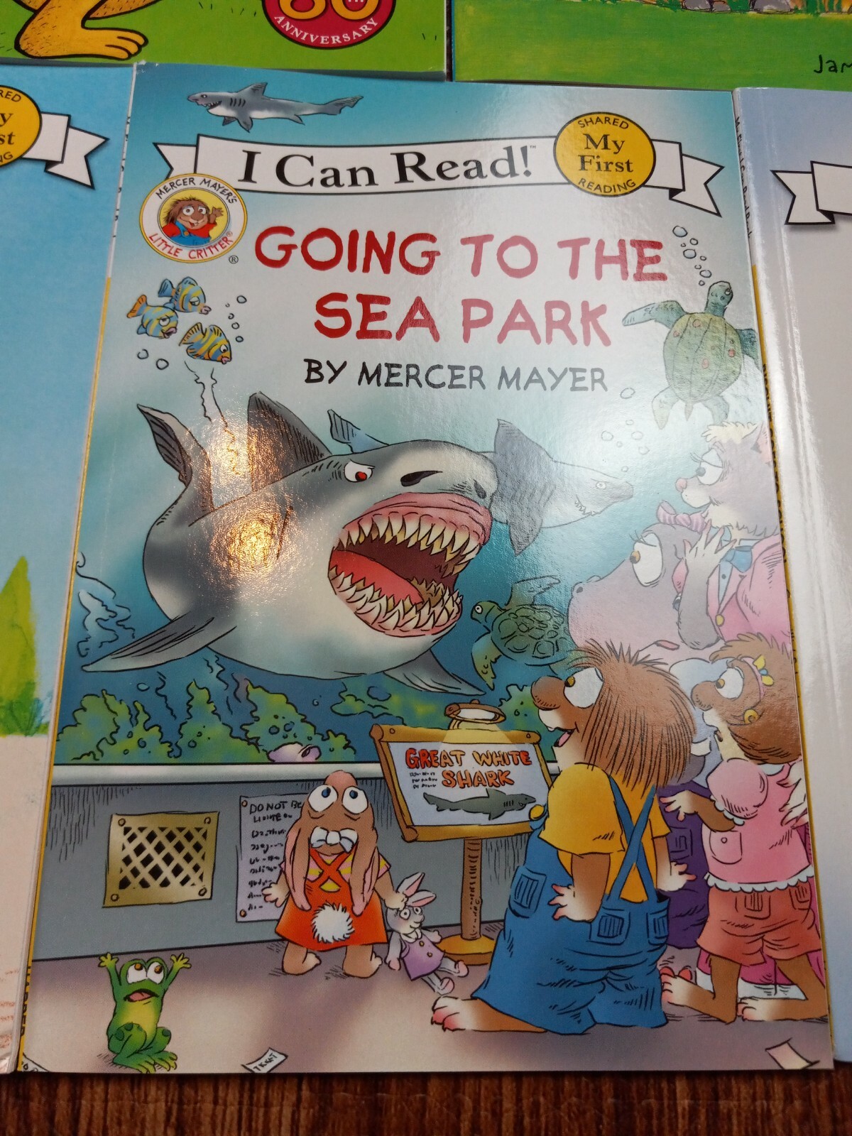NEW I Can Read Level 1 Five Book Lot Fox Tiger Pete Cat Clark Shark Duck Dino
