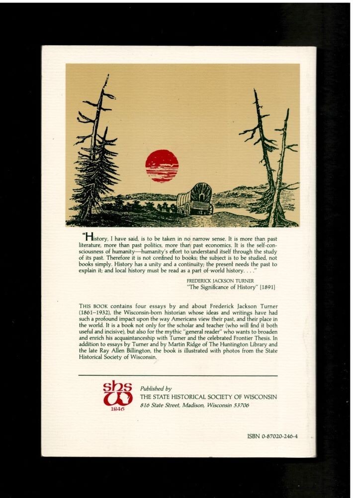 FREDERICK JACKSON TURNER- WISCONSIN FRONTIER HISTORIAN–HISTORY-PHOTOS-M RIDGE