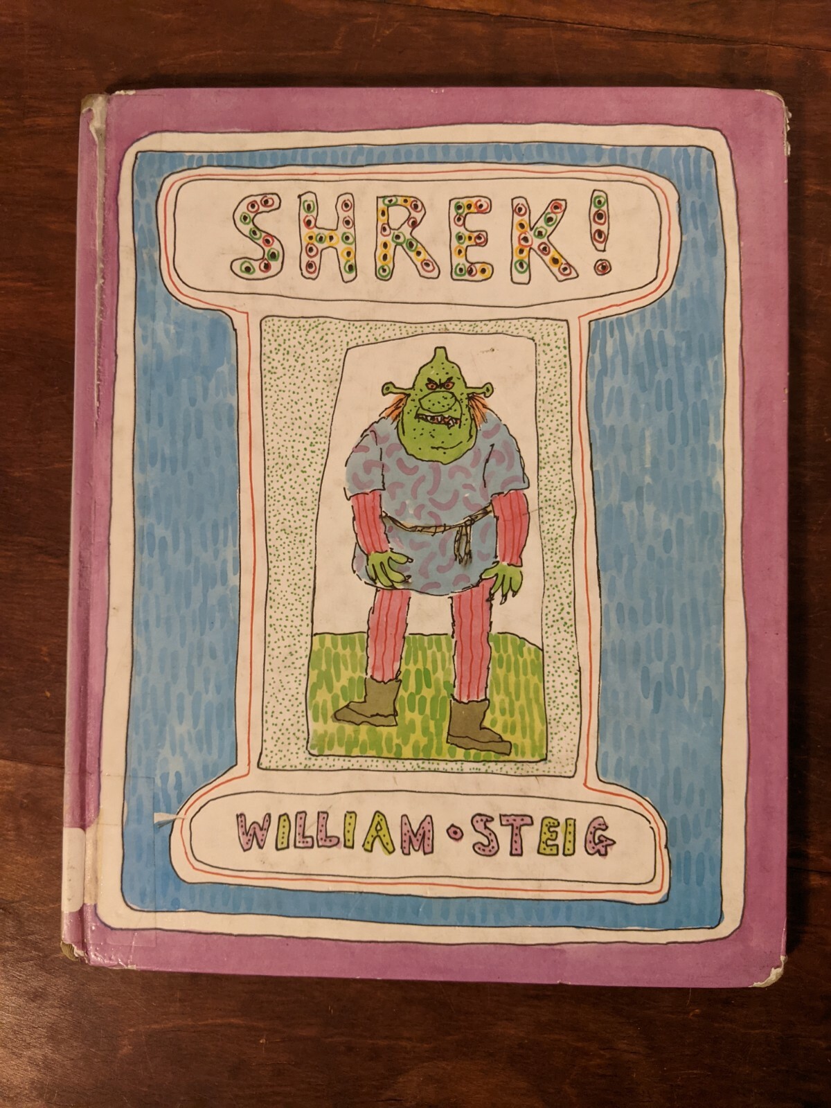 SHREK! by William Steig 1990 Hardcover Book First Edition 1st Printing ex libr.