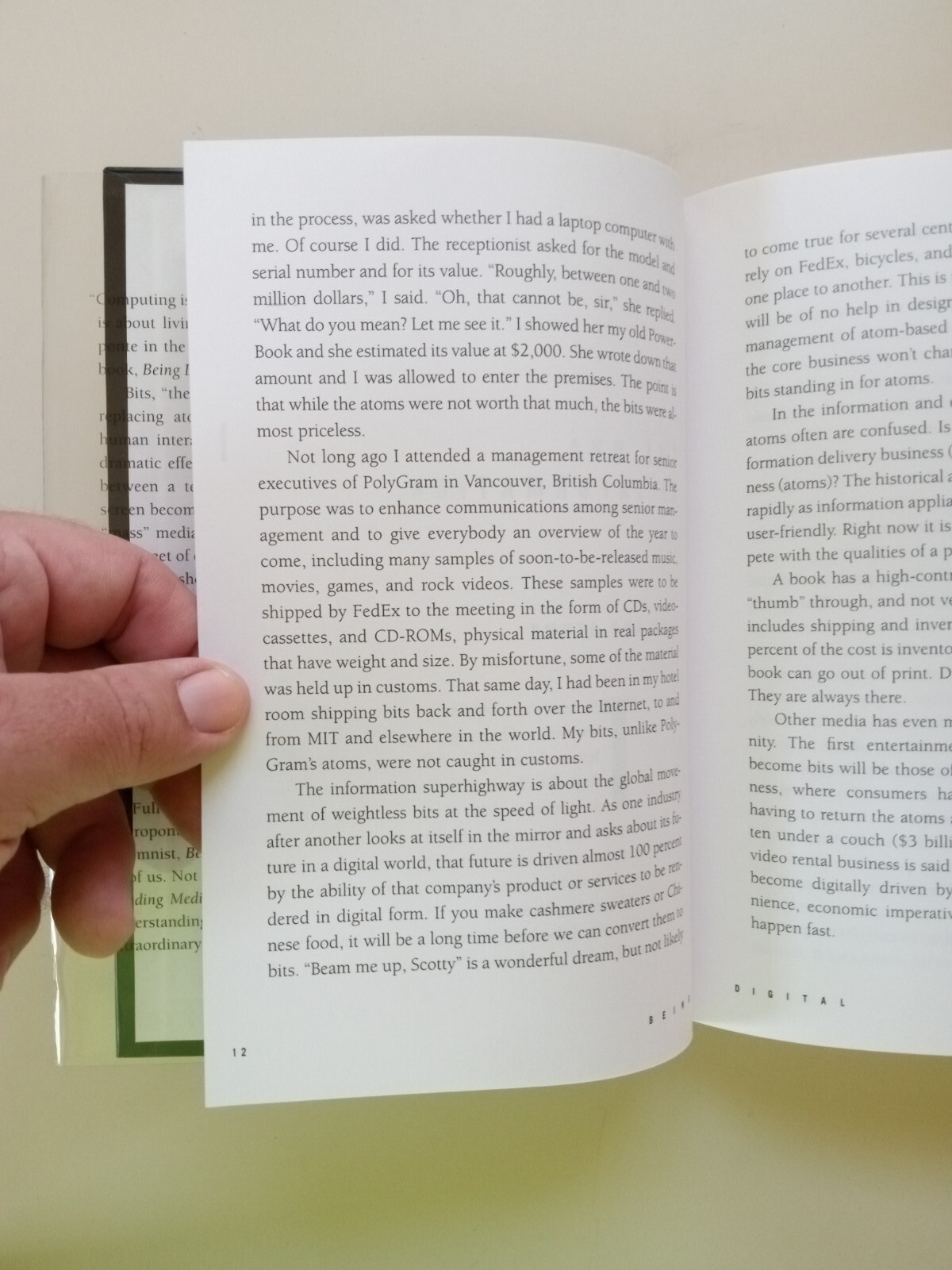 Being Digital by Nicholas Negroponte (1995, Hardcover)