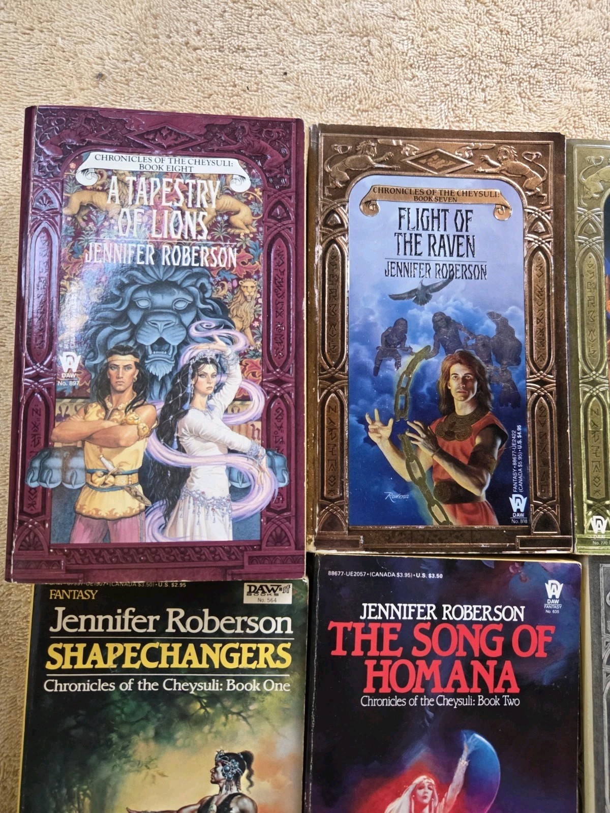 Jennifer Roberson Chronicles of the Cheysuli Fantasy PB Lot 8 Book Set DAW