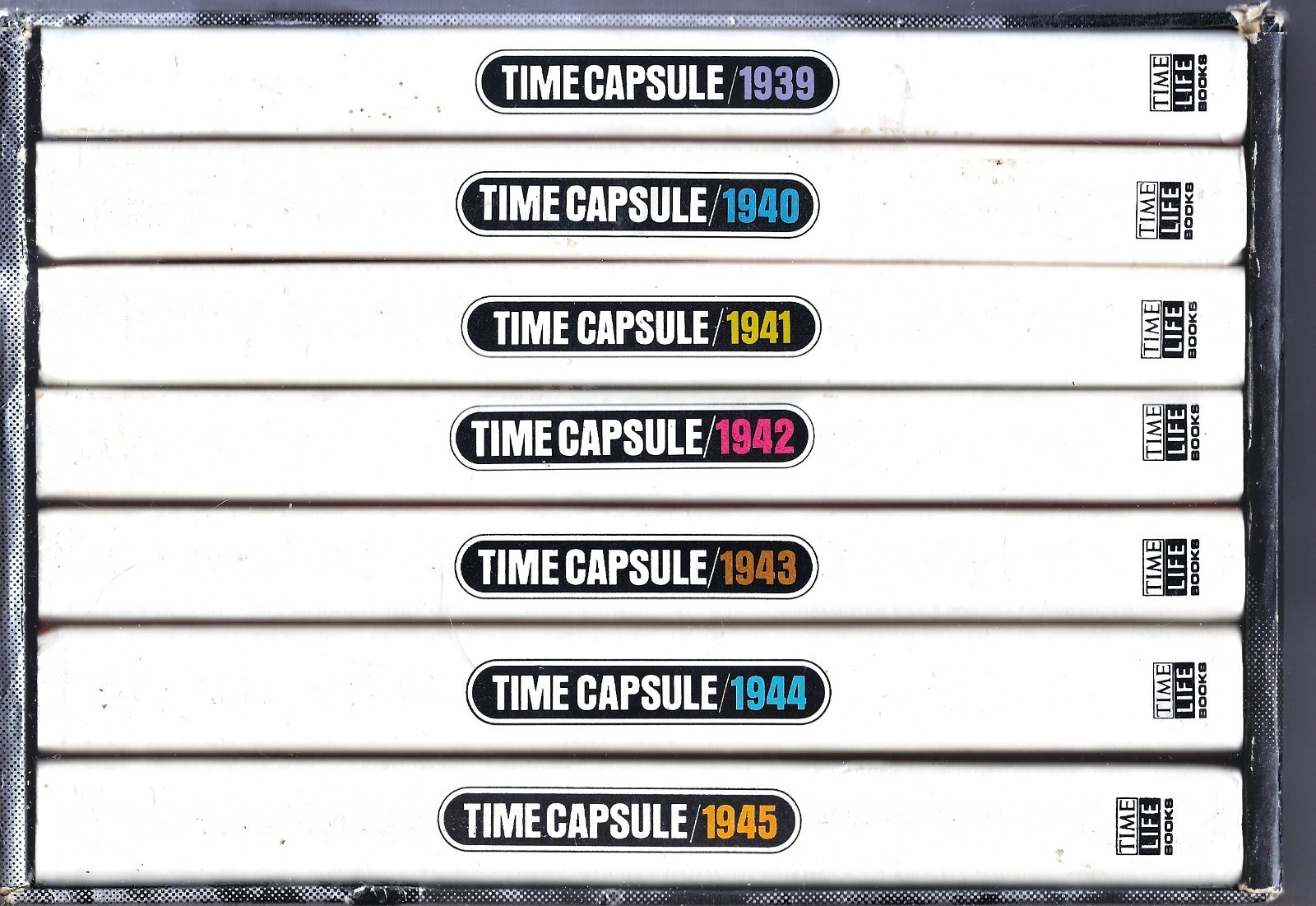 TIME MAGAZINE – TIME CAPSULE – World War 2 Set of 7 Hardcover Books – Great cond
